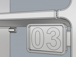 generic delivery robot 01 3 trays 3D Model