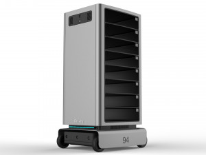 generic delivery robot 01 8 trays Model 3D