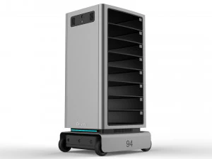 generic delivery robot 01 8 trays 3D Model