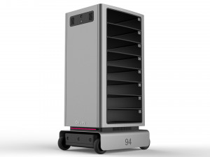generic delivery robot 01 8 trays Model 3D