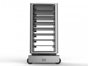 generic delivery robot 01 8 trays 3D Model