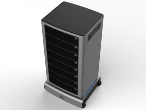 generic delivery robot 01 8 trays 3D Model