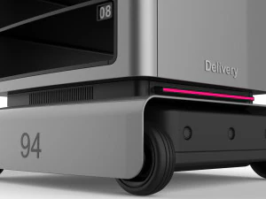 generic delivery robot 01 8 trays 3D Model