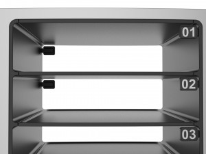 generic delivery robot 01 8 trays Model 3D