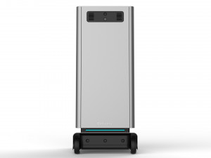 generic delivery robot 01 8 trays Model 3D