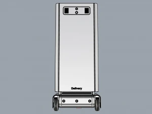 generic delivery robot 01 8 trays 3D Model