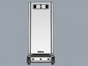 generic delivery robot 01 8 trays 3D Model