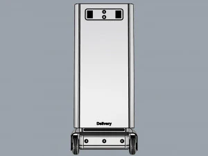 generic delivery robot 01 8 trays 3D Model