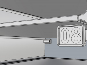 generic delivery robot 01 8 trays Model 3D