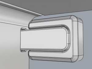 generic delivery robot 01 8 trays Model 3D
