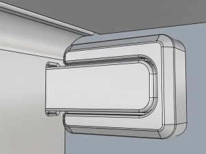 generic delivery robot 01 8 trays 3D Model
