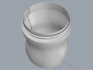 food container 01 3D Model