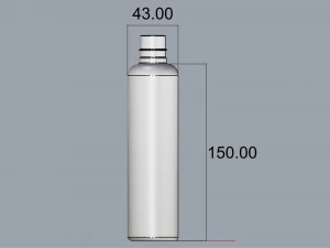cosmetic container 03 large size v1 3D Model