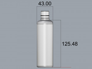 cosmetic container 03 medium size v1 3D Модель