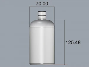 cosmetic container 03 medium size v2 3D Model