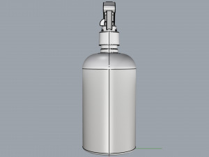 cosmetic container 03 medium size v2 3D Модель