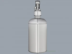 cosmetic container 03 medium size v2 3D Model