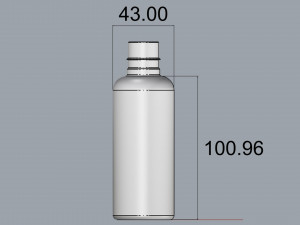 cosmetic container 03 small size v1 Modelo 3D