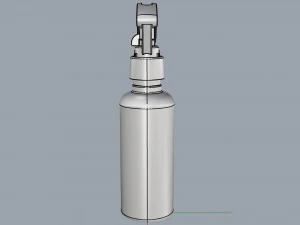 cosmetic container 03 small size v1 3D Model