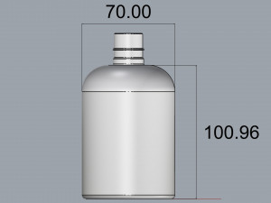 cosmetic container 03 small size v2 Modelo 3D