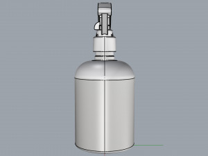 cosmetic container 03 small size v2 Modelo 3D