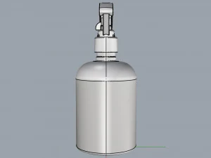 cosmetic container 03 small size v2 3D Model
