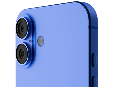 Apple iPhone 16 Ultramarine 3D-Modell
