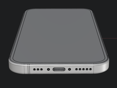 Apple iPhone 16 Ultramarine 3D-Modell