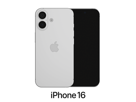 Apple iPhone 16 White 3D मॉडल