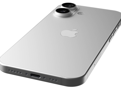 Apple iPhone 16 White Modelo 3D