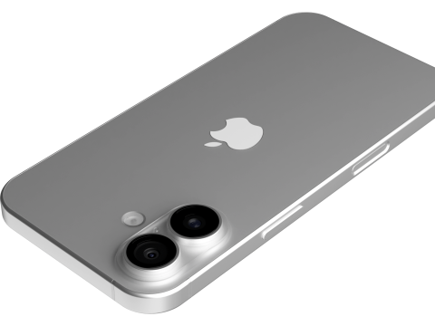 Apple iPhone 16 White Modelo 3D