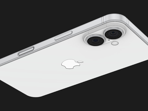 Apple iPhone 16 White Modelo 3D