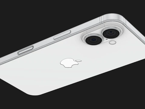 Apple iPhone 16 White 3D Model