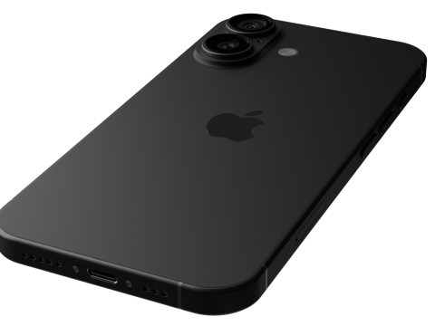 Apple iPhone 16 Black Modelo 3D