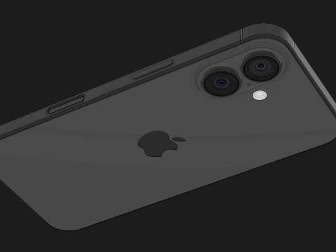Apple iPhone 16 Black 3D Model