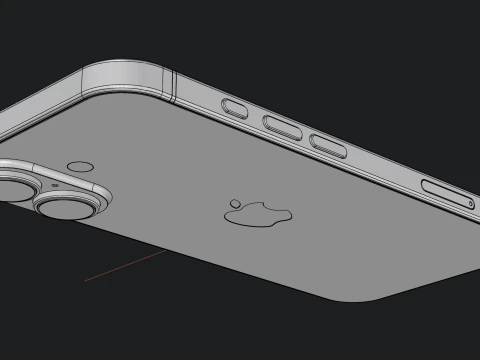 Apple iPhone 16 Pink 3D Model