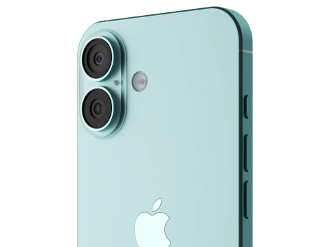 Apple iPhone 16 Teal 3D Model