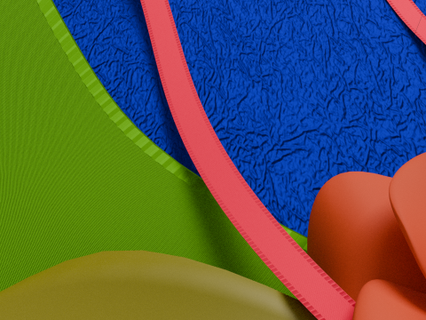 Package for Gift Blue 150 x 210 x 80mm Modelo 3D