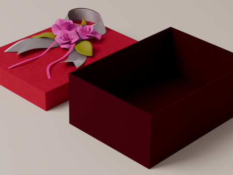 Package for Gift Pink 150 x 210 x 80mm 3D Model