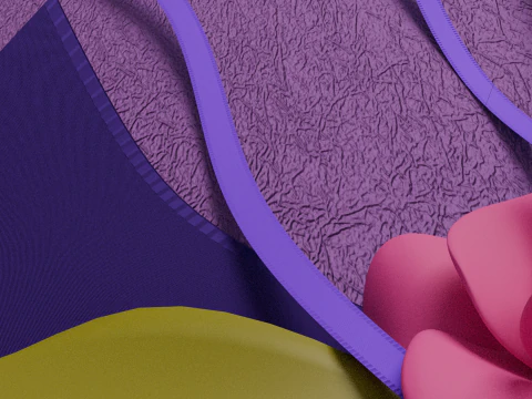 Package for Gift Purple 150 x 210 x 80mm 3D Model