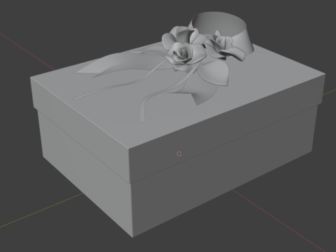 Package for Gift Yellow 150 x 210 x 80mm 3Dモデル