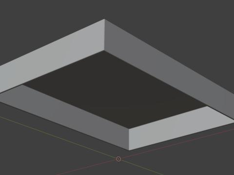 Package for Gift Yellow 150 x 210 x 80mm 3Dモデル