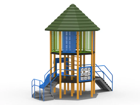 Playground Funpark 2 Levels 3D Model