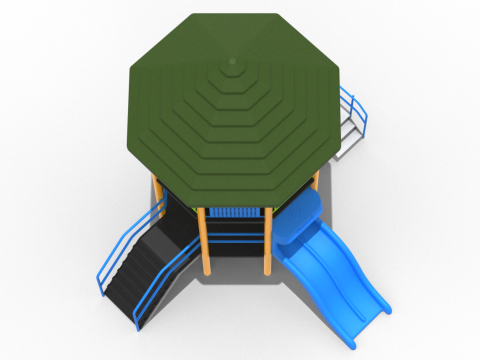 Playground Funpark 2 Levels 3D Model