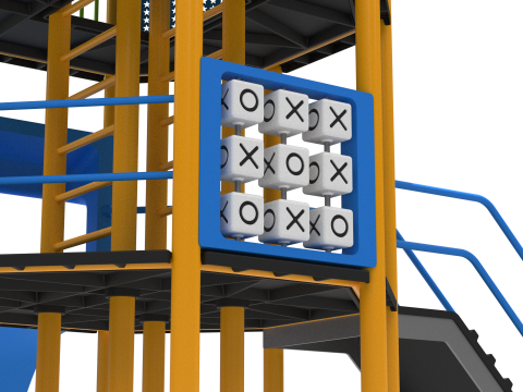 Playground Funpark 2 Levels 3D Model