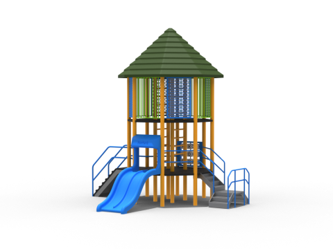 Playground Funpark 2 Levels 3D Model