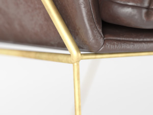 crosshaven accent chair Modello 3D
