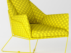 crosshaven accent chair Modello 3D