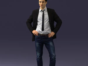 000002 Man in casual clothes 0318 3D Model