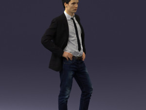 000002 Man in casual clothes 0318 3D-Modell